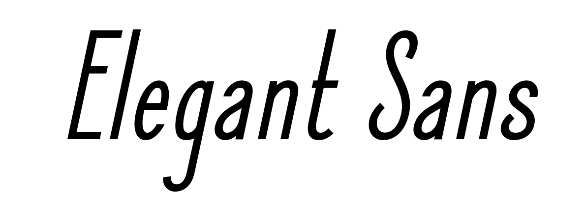 Elegant Sans